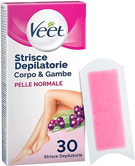 Veet Strisce depilatorie viso, pelli normali, 12 pz Acquisti